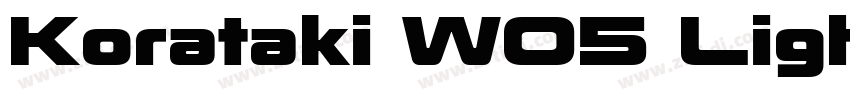 Korataki W05 Light字体转换